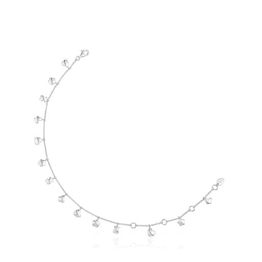 Tous Bold Silver Motif motifs Anklet with