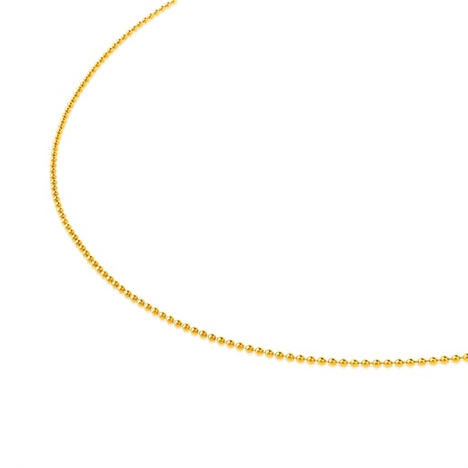 Colonia Tous 45 cm Gold TOUS Chain with balls. 1.2 mm Choker