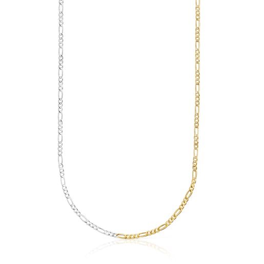 Two-tone TOUS Basics Necklace with curb chain | 