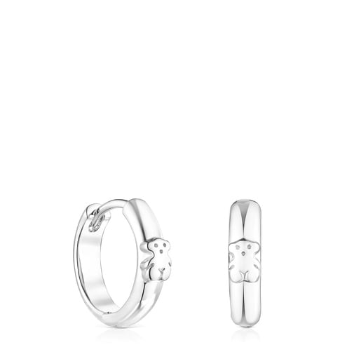 Tous Perfume Silver TOUS earrings with Hoop bear Basics