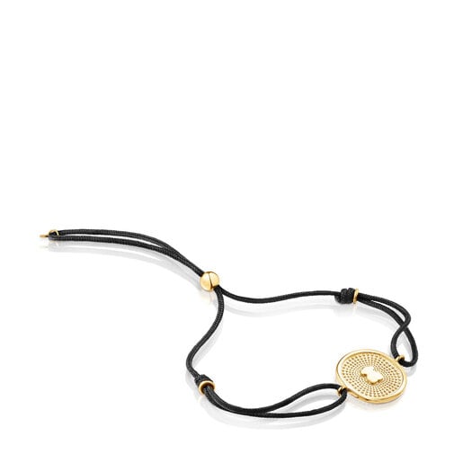 Nylon and gold Oursin Bracelet | 