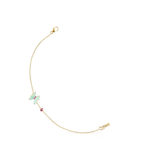 Tous and with Bracelet Gold Amazonite Vita Ruby