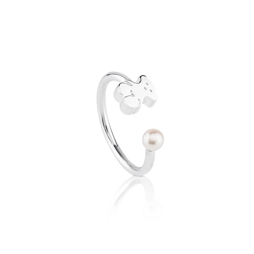 Anillos Tous Silver TOUS Sweet Dolls Ring pearl with