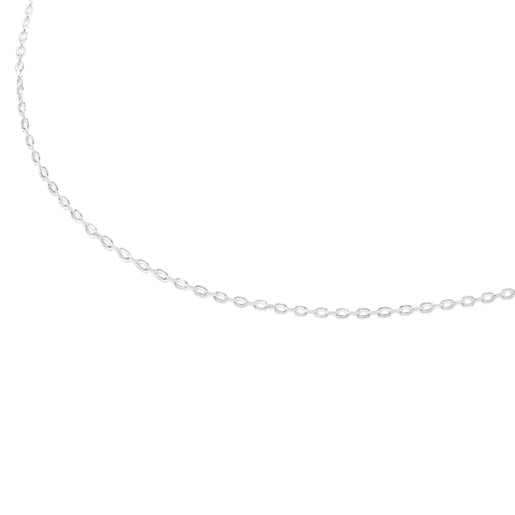 Tous Pulseras Silver TOUS Chain Choker oval 45cm. with rings