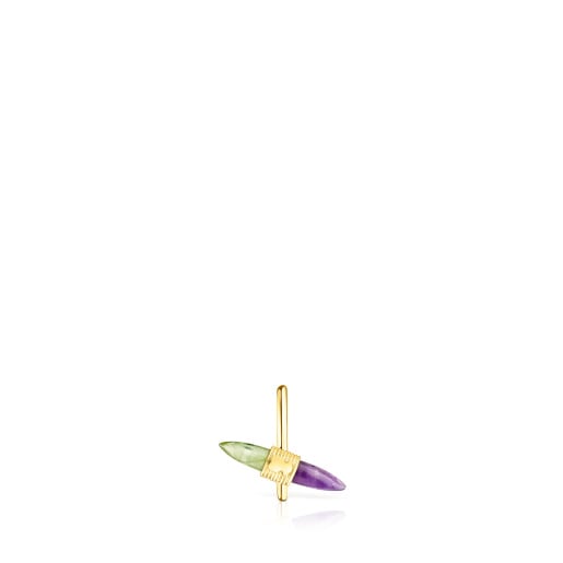 Pulseras Tous Gold Lure Earcuff with gemstones