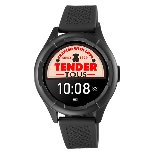 Tous Watch silicone strap Connect Smarteen black with Sport