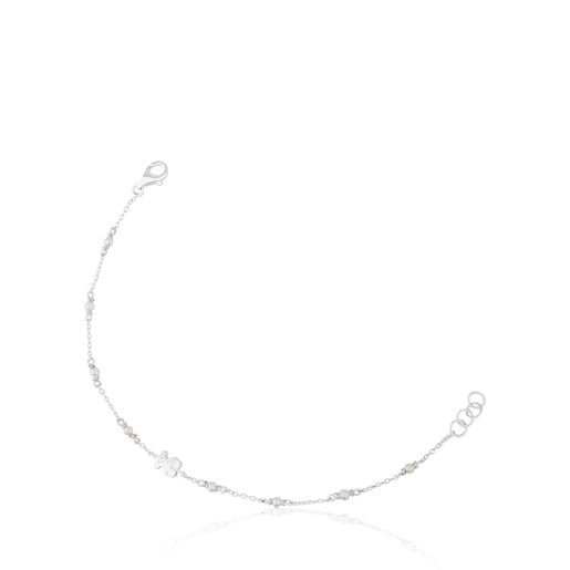 Tous Bolsas Silver Super Power Bracelet with Pearls