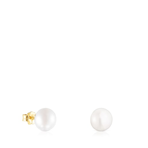 Gold TOUS Pearls Earrings with Pearls | 