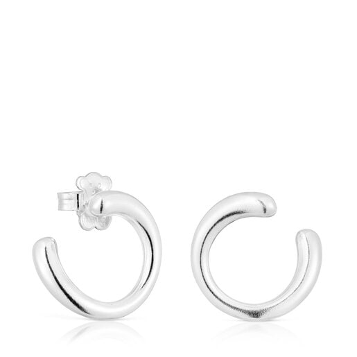 Tous Perfume Silver Circle earrings Hav New