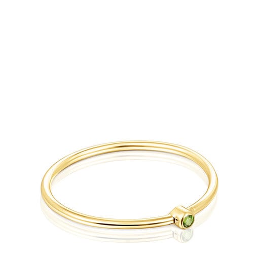Anillos Tous Gold TOUS Cool with Joy chrome diopside Ring