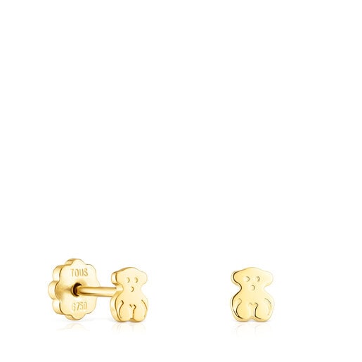 Tous Gold Bear motif Baby TOUS earrings