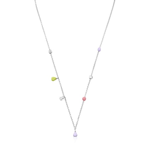 Tous Pulseras Silver TOUS Joy Bits necklace with enamel motifs