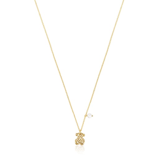 Tous Gold with Necklace Oceaan pearl