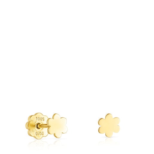 Gold TOUS Basics earrings flower motif | 