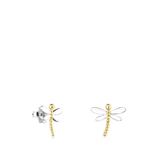 Tous and 1,3cm. Silver TOUS Earrings Bera Mix Real Vermeil