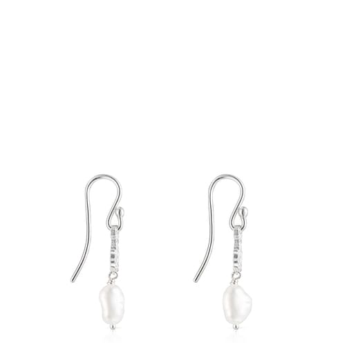 Tous Perfume Silver Oceaan Earrings with pearls