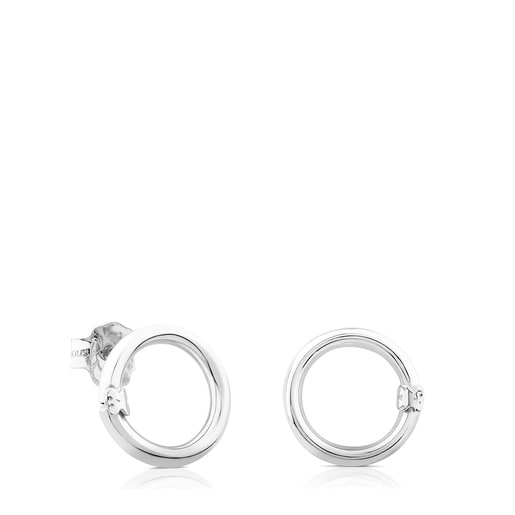 Tous Silver Earrings Small Hold