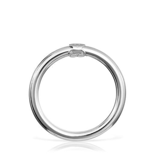 Tous Silver Large Hold Ring