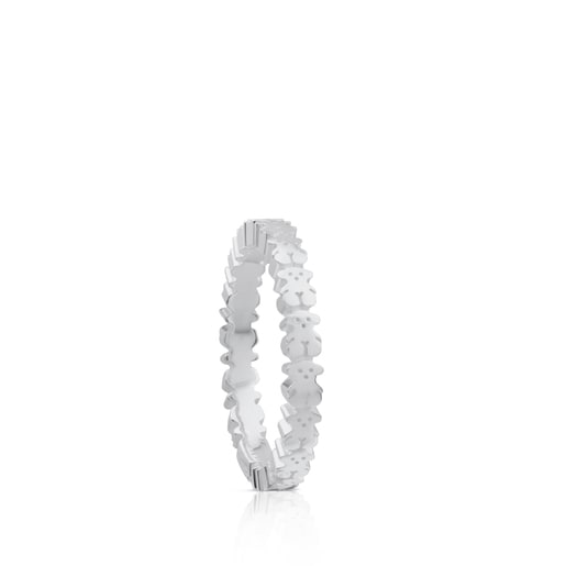 Bolsas Tous Silver TOUS Straight Ring with Bear motifs