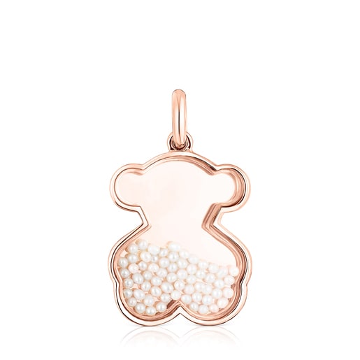 Tous Rose pearls with silver vermeil Pendant Areia