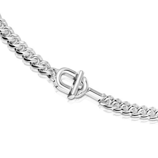 Relojes Tous Mujer Large TOUS MANIFESTO curb silver chain Choker in