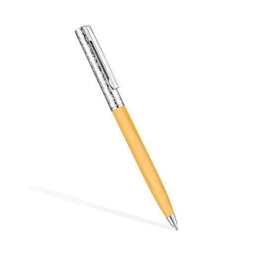Steel TOUS Kaos Ballpoint pen lacquered in orange | 