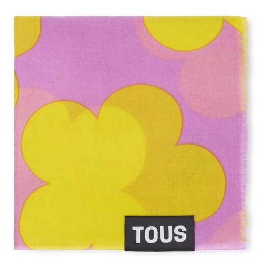 Tous Mauve Foulard Toppings Flower TOUS