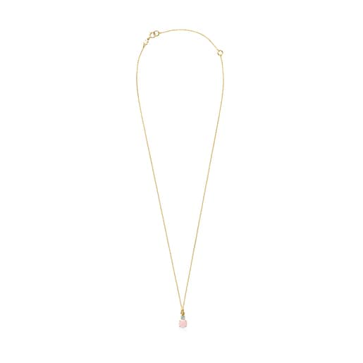Tous Pulseras Mini Ivette Necklace in Gold with Topaz Opal and