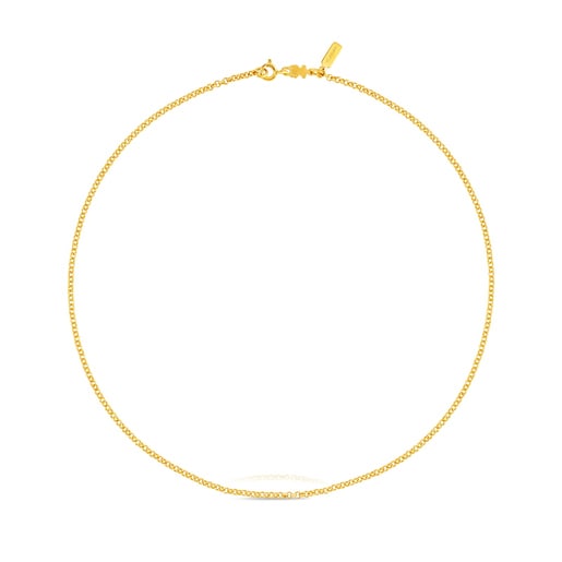 Tous Pulseras Necklace of vermeil silver rings TOUS 45 cm with Chain