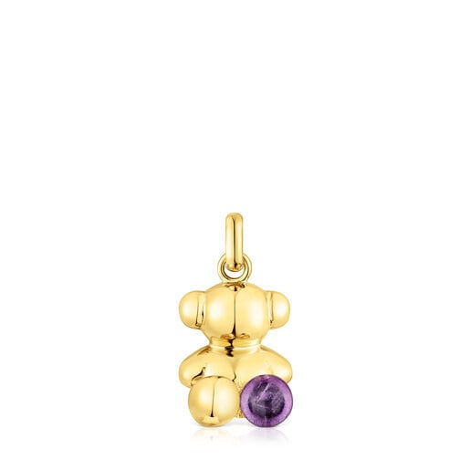 Colonia Tous Silver vermeil Bold with amethyst Bear pendant