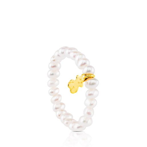 Tous Pearls TOUS Ring Gold