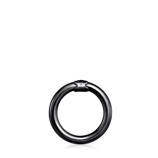 Medium Dark Silver Hold Ring | 
