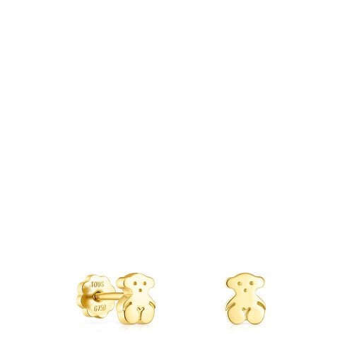 Tous motif Gold Earrings Bear Puppies