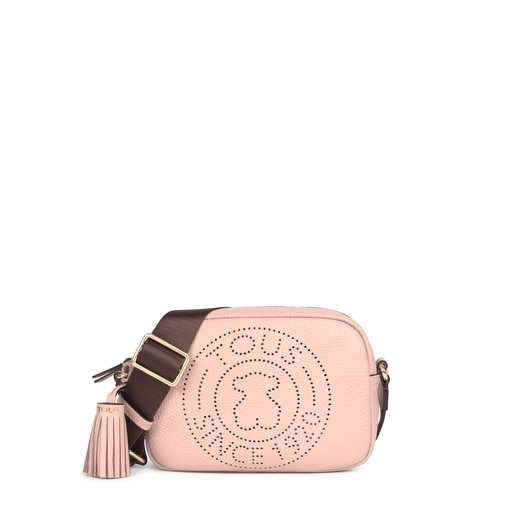 Tous bag Leather Crossbody pink pale Small Leissa
