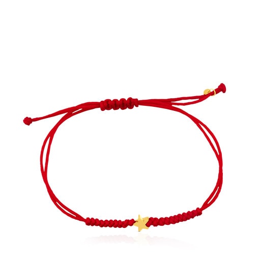 Relojes Tous Red Cord and Gold Bracelet XXS Sweet Dolls star