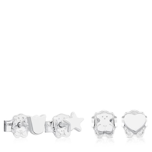 Tous Perfume Silver TOUS Basics Pack Earrings