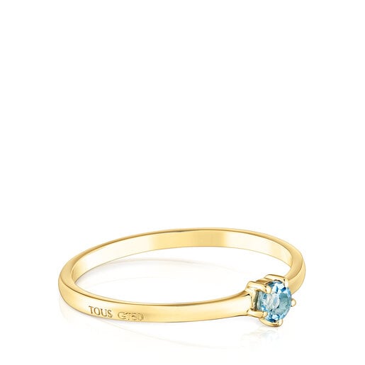 Anillos Tous Gold Ring topaz Joy with Cool