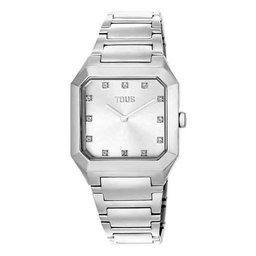 Tous wristband Analogue with Squared Karat watch steel