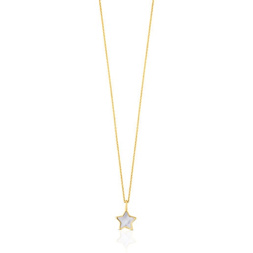 Tous and Mother-of-pearl XXS star Necklace Gold