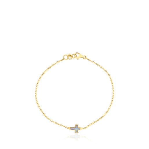Relojes Tous Gold and Bracelet XXS Mother-of-pearl cross