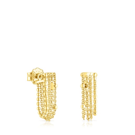 Tous Joy Earrings with chains TOUS four Gold Cool