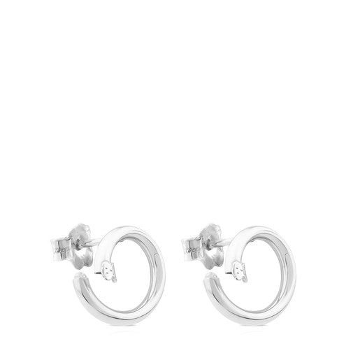 Tous Perfume Small Silver Hold Earrings