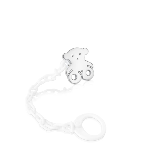 Tous Silver Pacifier bear Dolls small Sweet clip