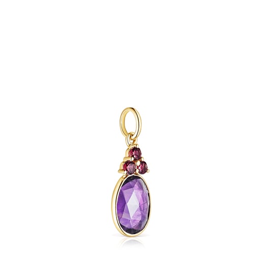 Relojes Tous Gold Luz Pendant with Rhodolite Amethyst and
