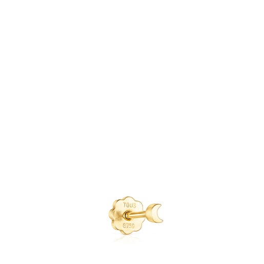 Gold TOUS Piercing Ear piercing with moon | 