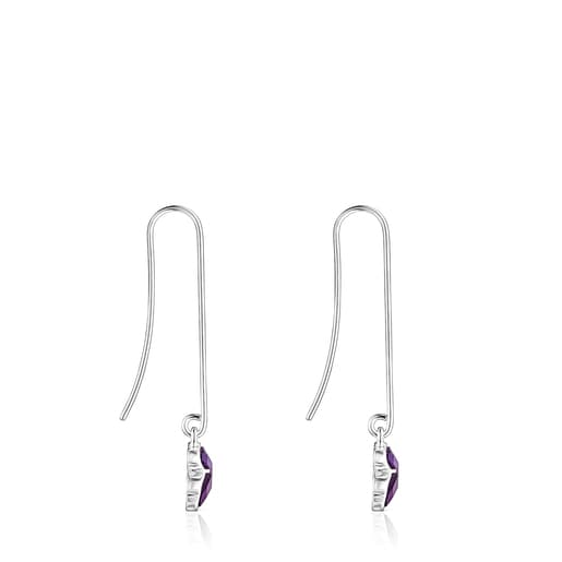 Tous Perfume Long Silver and Earrings Icon Color Amethyst