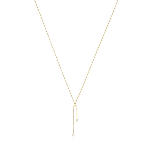 Gold TOUS Cool Joy Necklace with bear and star charms