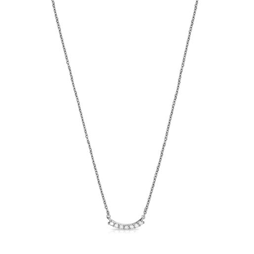 Tous Pulseras Les Classiques Necklace in White gold and Diamonds