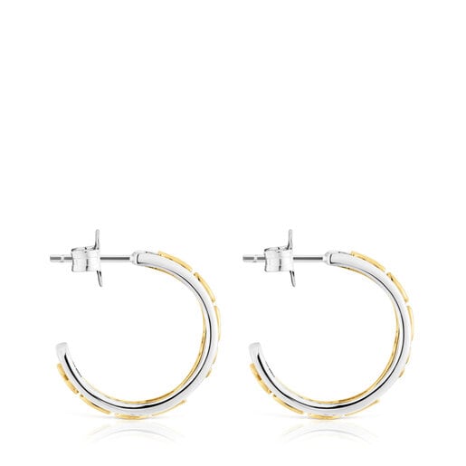 Bolsas Tous Silver and silver vermeil Hoop earrings Logo