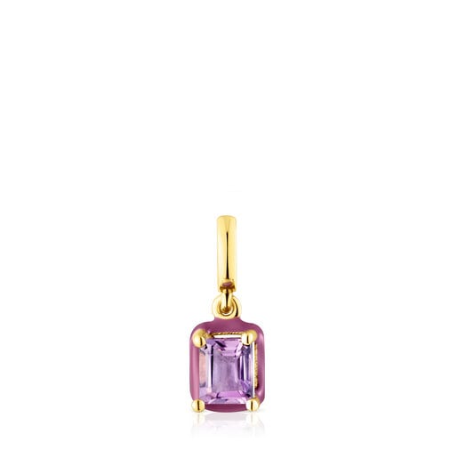 Tous Pulseras TOUS Vibrant Colors Pendant with enamel colored amethyst and